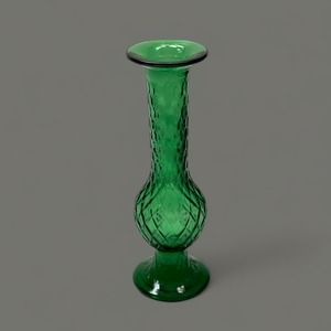 EO Brody Vintage MCM Diamond Pattern #920 Bud Vase in Beautiful Green